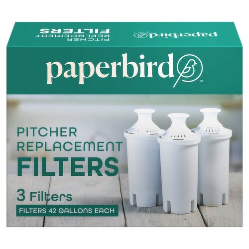 Paperbird Pitcher Replacement Filters, 3 count