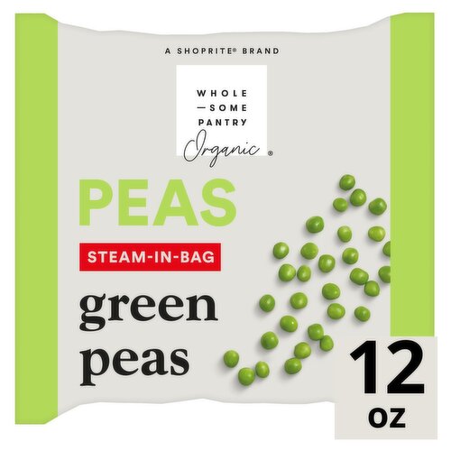 Wholesome Pantry Organic Steam in Bag Green Peas, 12 oz