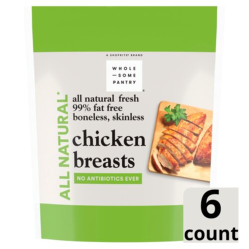 Wholesome Pantry Boneless Skinless Chicken Breasts, 6 count, 24 oz