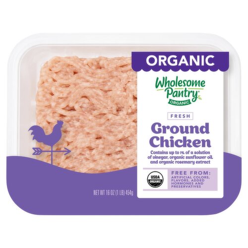 Wholesome Pantry Organic Fresh Ground Chicken, 16 oz