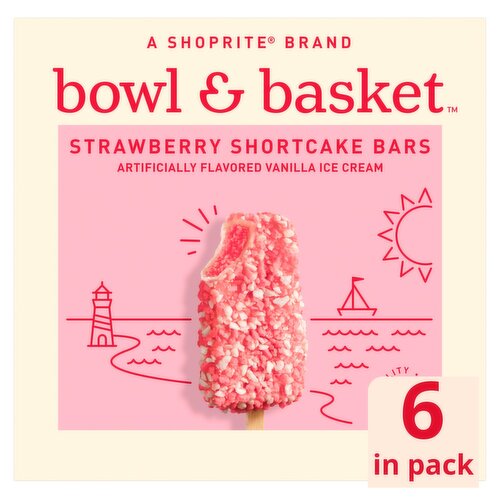 Bowl & Basket Strawberry Shortcake Bars, 3 fl oz, 6 count