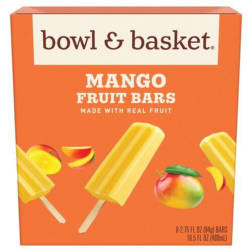 Bowl & Basket Mango Fruit Bars, 2.75 fl oz, 6 count