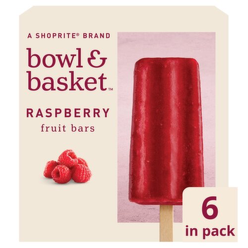 Bowl & Basket Raspberry Fruit Bars, 2.75 fl oz, 6 count