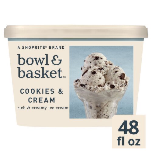 Bowl & Basket Cookies & Cream Ice Cream, 1.5 qt - Price Rite