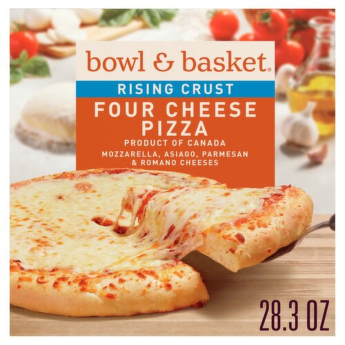Bowl & Basket Rising Crust Four Cheese Pizza, 28.3 oz