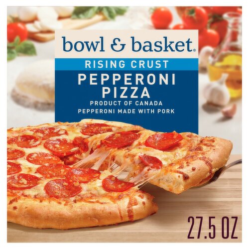 Bowl & Basket Rising Crust Pepperoni Pizza, 27.5 oz