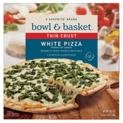 Bowl & Basket Thin Crust White Pizza, 18.5 oz