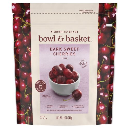 Bowl & Basket Pitted Dark Sweet Cherries, 12 oz