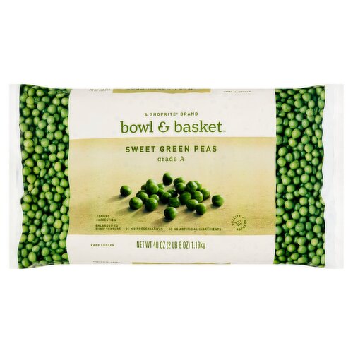 Bowl & Basket Sweet Green Peas, 40 oz