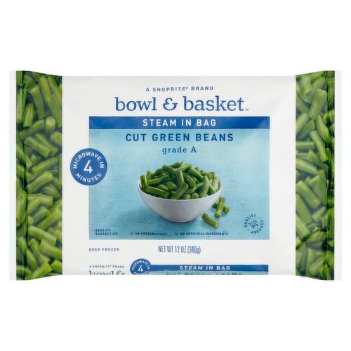 Bowl & Basket Steam in Bag Cut Green Beans, 12 oz