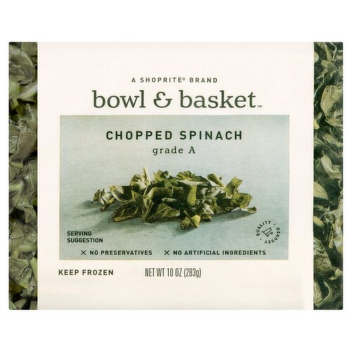 Bowl & Basket Chopped Spinach, 10 oz