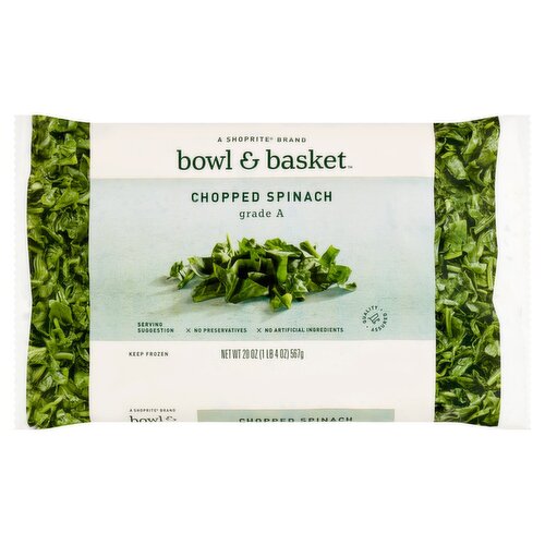 Bowl & Basket Chopped Spinach, 20 oz