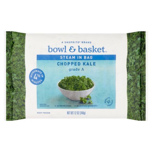 Bowl & Basket Steam in Bag Chopped Kale, 12 oz