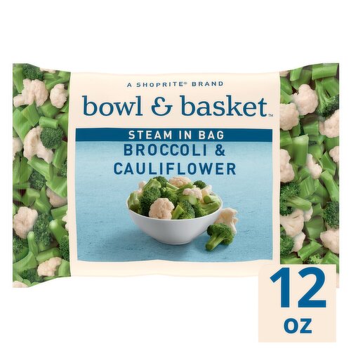 Bowl & Basket Steam in Bag Broccoli & Cauliflower, 12 oz