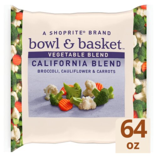 Bowl & Basket Broccoli, Cauliflower & Carrots California Vegetable Blend, 64 oz