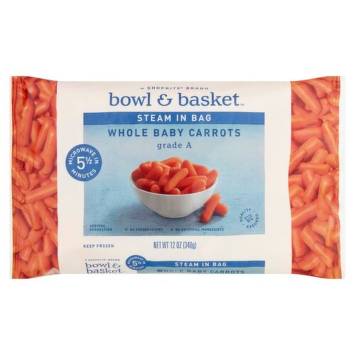 Bowl & Basket Steam in Bag Whole Baby Carrots, 12 oz