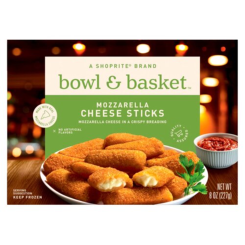 Bowl & Basket Mozzarella Cheese Sticks, 8 oz