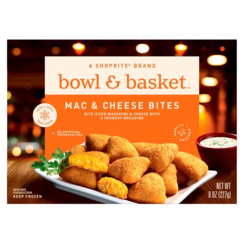 Bowl & Basket Mac & Cheese Bites, 8 oz