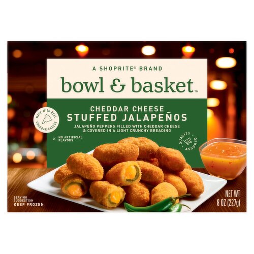 Bowl & Basket Cheddar Cheese Stuffed Jalapeños, 8 oz