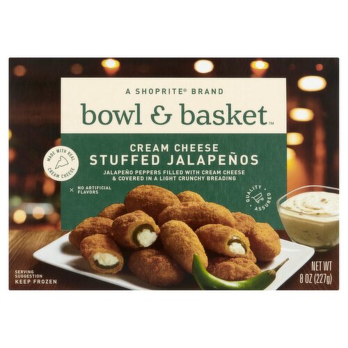 Bowl & Basket Cream Cheese Stuffed Jalapeños, 8 oz