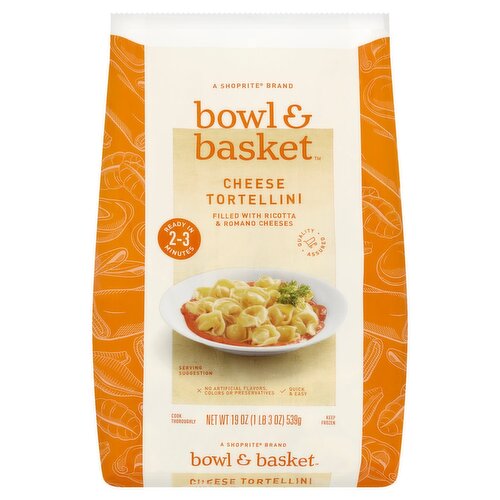 Bowl & Basket Cheese Tortellini Pasta, 19 oz