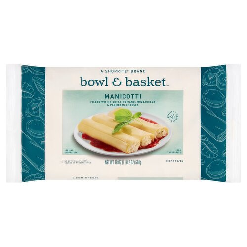 Bowl & Basket Manicotti, 18 oz