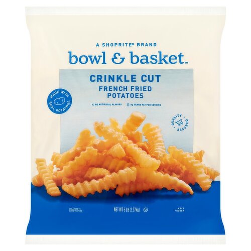 Bowl & Basket Crinkle Cut French Fried Potatoes, 5 lb