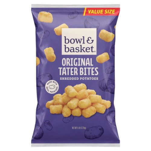 Bowl & Basket Original Tater Bites Shredded Potatoes Value Size, 5 lb