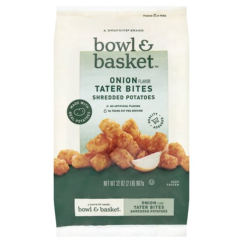 Bowl & Basket Onion Flavor Tater Bites Shredded Potatoes, 32 oz