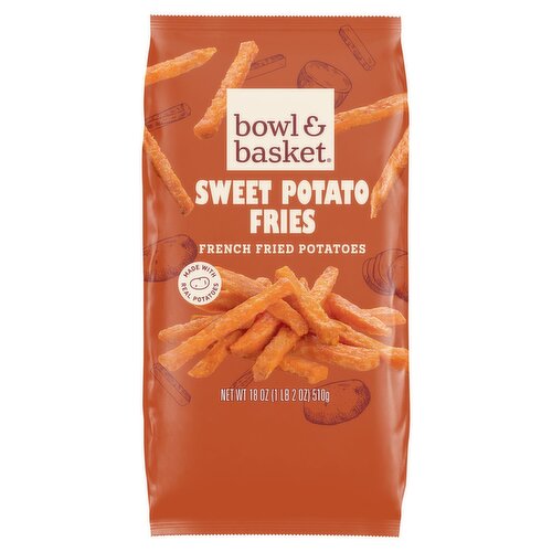 Bowl & Basket Straight Cut French Sweet Potato Fries, 18 oz