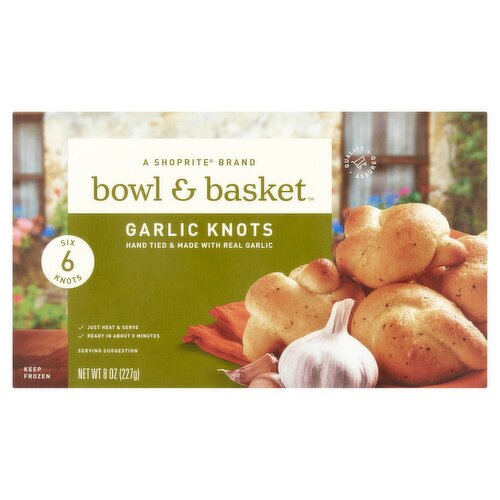 Bowl & Basket Garlic Knots, 6 count, 8 oz