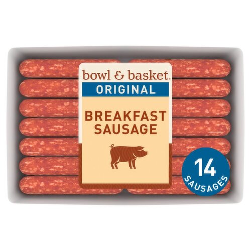 Bowl & Basket Original Breakfast Sausage, 14 count, 12 oz