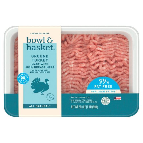 Bowl & Basket 99% Fat Free Ground Turkey, 20.8 oz