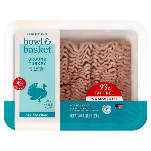 Bowl & Basket 93% Fat Free Ground Turkey, 20.8 oz