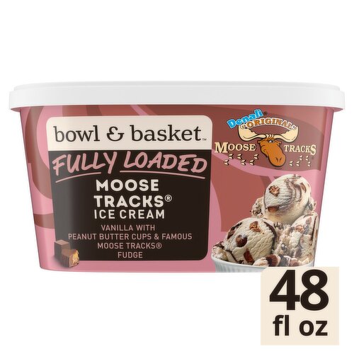 Bowl & Basket Moose Tracks Ice Cream, 1.5 qt