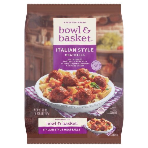 Bowl & Basket Italian Style Meatballs, 26 oz