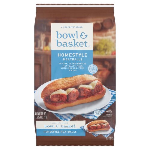 Bowl & Basket Homestyle Meatballs, 26 oz