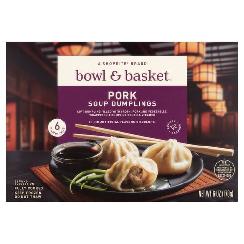 Bowl & Basket Pork Soup Dumplings, 6 count, 6 oz