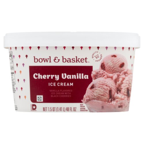 Bowl & Basket Cherry Vanilla Ice Cream, 1.5 qt