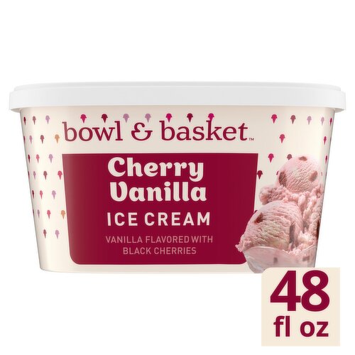 Bowl & Basket Cherry Vanilla Ice Cream, 1.5 qt