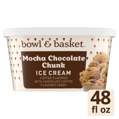 Bowl & Basket Mocha Chocolate Chunk Ice Cream, 1.5 qt