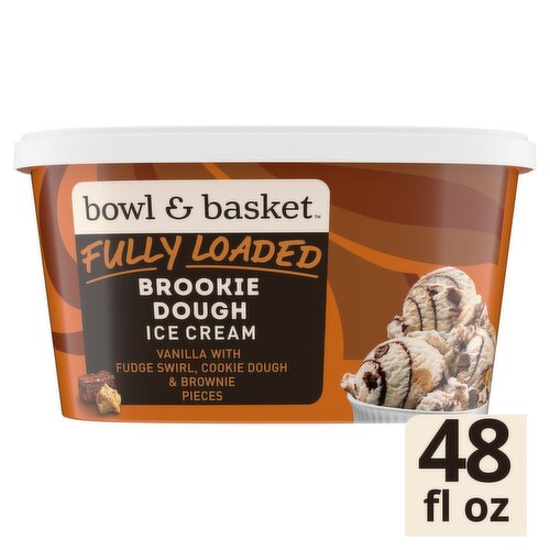 Bowl & Basket Fully Loaded Brookie Dough Ice Cream, 1.5 qt