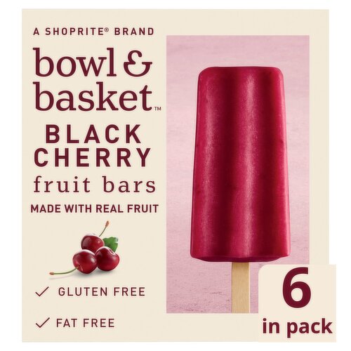 Bowl & Basket Black Cherry Fruit Bars, 2.75 fl oz, 6 count