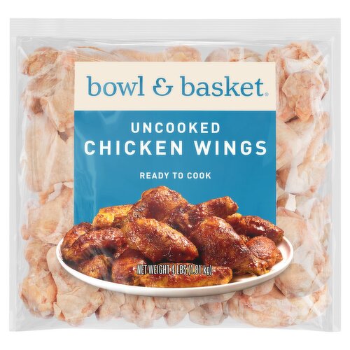 Bowl & Basket Uncooked Chicken Wings, 4 lbs