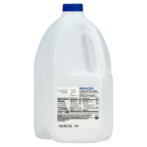 Wholesome Pantry Organic 2% Reduced Fat Milk, 1 gallon