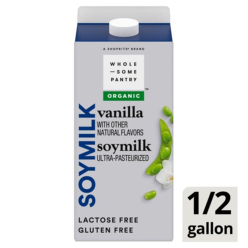 Wholesome Pantry Organic Vanilla Soymilk, half gallon