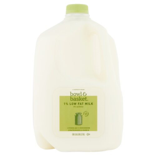 Bowl & Basket 1% Low Fat Milk, one gallon