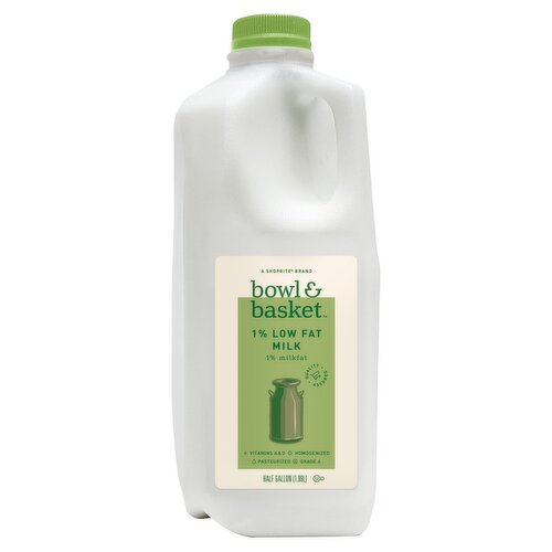 Bowl & Basket 1% Low Fat Milk, half gallon