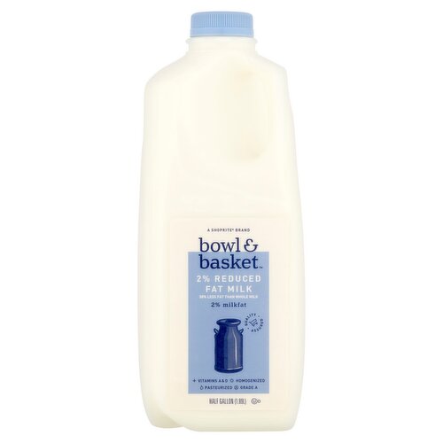 Bowl & Basket 2% Reduced Fat Milk, half gallon