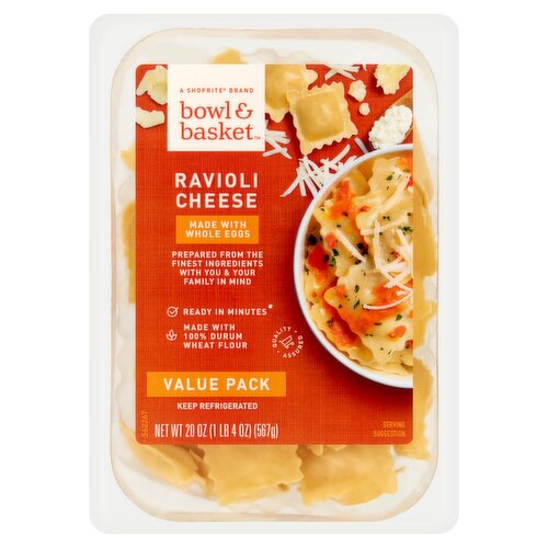 Bowl & Basket Cheese Ravioli Pasta Value Pack, 20 oz